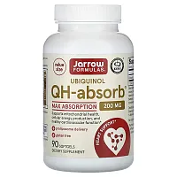 Jarrow Formulas, Ubiquinol, QH-Absorb, Max Absorption, 200 mg, 90 Softgels