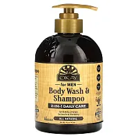 Okay Pure Naturals, Body Wash &amp; Shampoo for Men, 16 oz (473 ml)