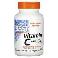 Doctor&#x27;s Best, Vitamin C with Q-C, 500 mg, 120 Veggie Caps