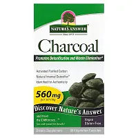 Nature&#x27;s Answer, Charcoal, 560 mg, 90 Vegetarian Capsules (280 mg per Capsule)