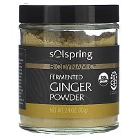 Dr. Mercola, Solspring, Biodynamic, Fermented Ginger Powder, 2.4 oz (70 g)