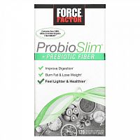 Force Factor, ProbioSlim, с пребиотической клетчаткой, 120 вегетарианских капсул