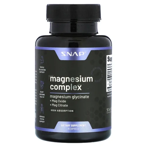 Snap Supplements, Magnesium Complex, 60 Capsules