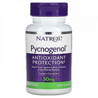 Natrol, Pycnogenol, 50 мг, 60 капсул