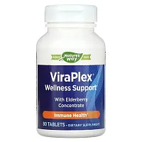 Nature&#x27;s Way, ViraPlex Wellness Support with Elderberry Concentrate, 80 Tablets