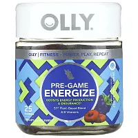 OLLY, Pre-Game Energize, Berry Lime Burst, 25 Gummies