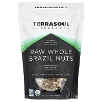 Terrasoul Superfoods, Raw Whole Brazil Nuts, Unroasted, 16 oz (454 g)