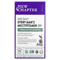 New Chapter, Every Man&#x27;s One Daily 40+ Multivitamin, 48 Vegetarian Tablets