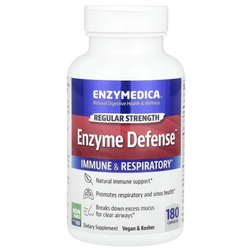 Enzymedica, Enzyme Defense™, Regular Strength, 180 Capsules