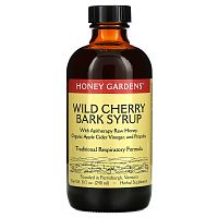 Honey Gardens, Wild Cherry Bark Syrup, 8 fl oz (240 ml)