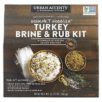 Urban Accents, Gourmet Gobbler, Turkey Brine &amp; Rub Kit, 12.75 oz (361 g)