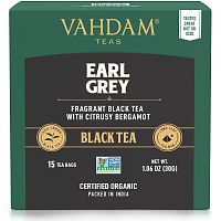 Vahdam Teas, Earl Grey, черный чай с цитрусовыми и бергамотом,30 мг (1,06 унции)