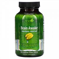 Irwin Naturals, Brain Awake, 60 жидких гелевых капсул