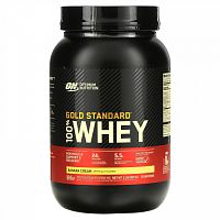 Optimum Nutrition, Gold Standard, 100% сыворотка, со вкусом бананового крема, 907 г (2 фунта)