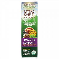 Fungi Perfecti, Host Defense Mushrooms, Myco Shield Spray, поддержка иммунитета, перечная мята, 30 мл (1 жидк. Унция)