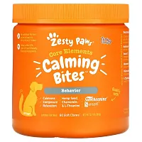 Zesty Paws, Calming Bites for Dogs, Behavior, All Ages, Turkey, 90 Soft Chews