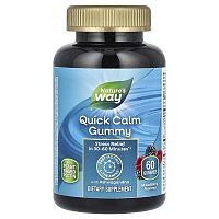 Nature&#x27;s Way, Quick Calm Gummy, Mixed Berry, 60 Gummies