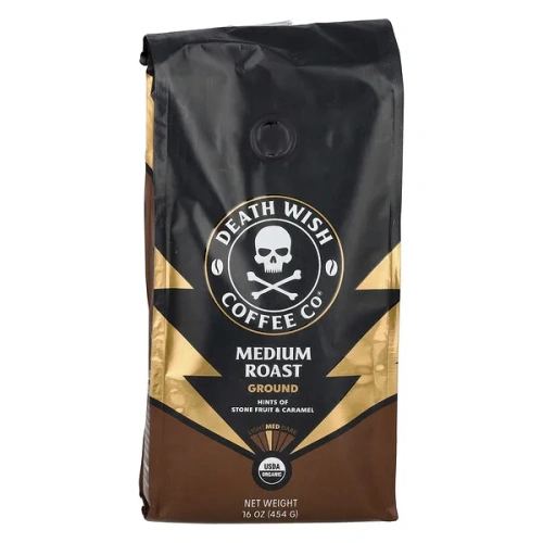 Death Wish Coffee, Ground, Medium Roast, 16 oz (454 g)