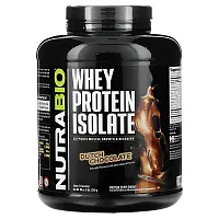 NutraBio, Whey Protein Isolate, Dutch Chocolate, 5 lb (2,268 g)