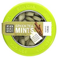 Sencha Naturals, Green Tea Mints, Bombay Chai, 1.2 oz (35 g)