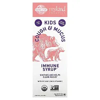 Garden of Life, Mykind Organics, Kids Cough &amp; Mucus, Immune Syrup with Ivy Leaf, Zinc &amp; Vitamin C, 3.92 fl oz (116 ml)