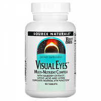 Source Naturals, Visual Eyes, мульти-питательный комплекс, 90 таблеток