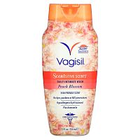 Vagisil, Scentsitive Scents, ежедневное средство для интимной гигиены, цветы персика, 354 мл (12 жидк. Унций)