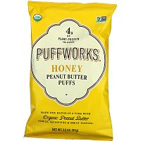 Puffworks, Шарики с арахисовой пастой, мед, 99 г (3,5 унции)