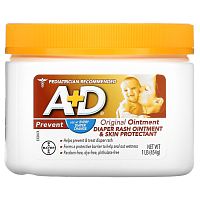 A+D, Original Ointment, мазь от пеленочной сыпи и средство для защиты кожи, 454 г (1 фунт)