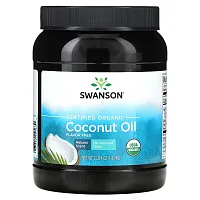 Swanson, Certified Organic Coconut Oil, Flavor Free, 3 lbs 4 oz (1.47 kg)