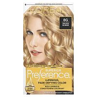 L&#x27;Oréal, Superior Preference, Luminous, Fade-Defying Color, 8G Golden Blonde, 1 Application