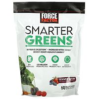 Force Factor, Smarter Greens, летние ягоды, 60 жевательных таблеток