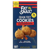 Fat Snax, Mini Cookies, Snickerdoodle, 141,7 г (5 унций)