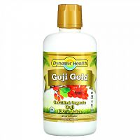 Dynamic Health, Certified Organic Goji Gold, 100% сок, 946 мл (32 жидк. Унции)