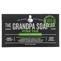 The Grandpa Soap Co., Мыло для лица, тела и волос, хвойная смола, 120 г