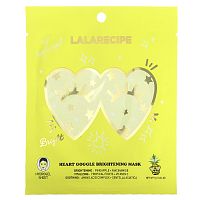 Lalarecipe, Heart Google, осветляющая маска для лица, 1 листовая маска, 7 г (0,24 унции)