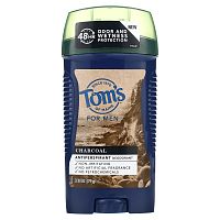 Tom's of Maine, Дезодорант-антиперспирант для мужчин, древесный уголь, 79 г (2,8 унции)