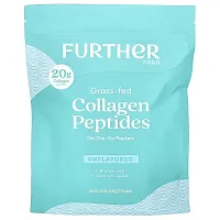 Further Food, Grass-Fed Collagen Peptides, Unflavored, 12 Packets, 0.71 oz (20 g) Each