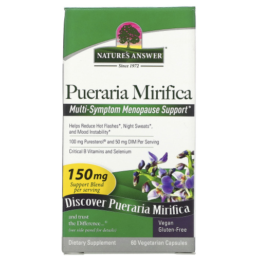 Nature's Answer, Pueraria Mirifica, 100 mg, 60 Vegetarian Capsules