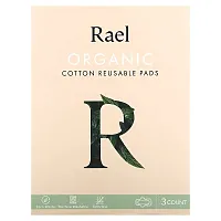 Rael, Organic Cotton Reusable Pads, 3 Count