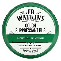 J R Watkins, Cough Suppressant Rub, Menthol Camphor, 4.12 oz (116 g)