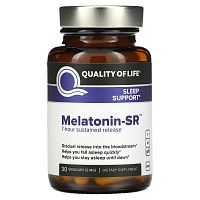 Quality of Life Labs, Melatonin-SR, 30 капсул в растительной оболочке