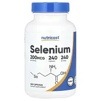 Nutricost, Selenium, 200 mcg, 240 Capsules