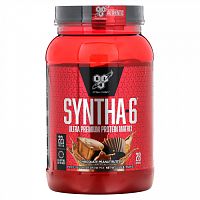 BSN, Syntha-6, белковый порошок наивысшего качества для сухой мышечной массы, со вкусом шоколада и арахисового масла, 2,91 фунта (1,32 кг)