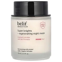 belif, Super Knights, Regenerating Night Beauty Mask, 2.5 fl oz (75 ml)