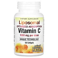 Natural Factors, Liposomal Vitamin C, 1,000 mg, 60 Softgels (500 mg per Softgel)