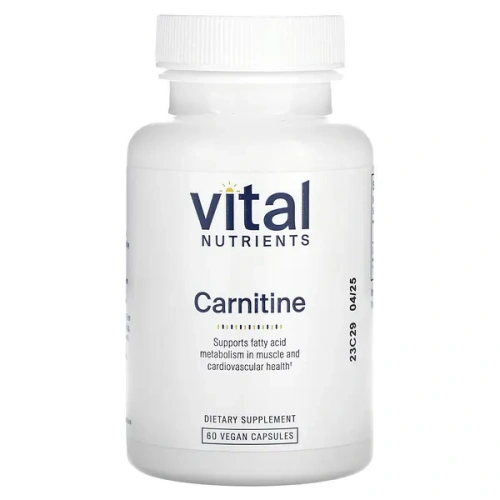 Vital Nutrients, Carnitine, 60 Vegan Capsules