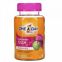 One-A-Day, For Her, VitaCraves, для подростков, 60 жевательных таблеток