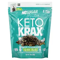 No Sugar Company, Keto Krax, Dark Chocolate Style Almonds &amp; Coconut, 7.05 oz (200 g)