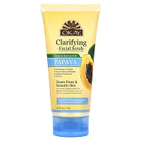 Okay Pure Naturals, Clarifying Facial Scrub, Natural Extract of Papaya, 6 oz (170 g)